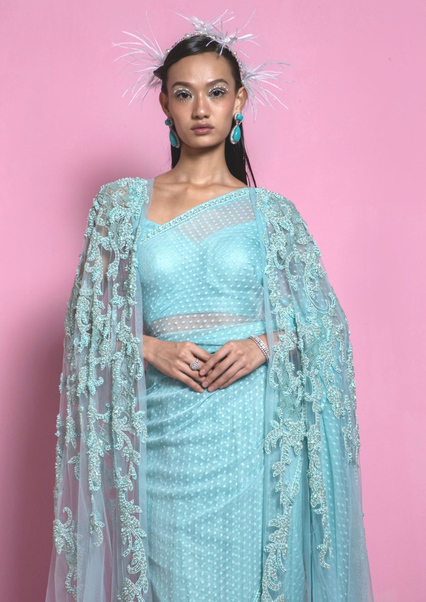 Atlantis Cape Saree